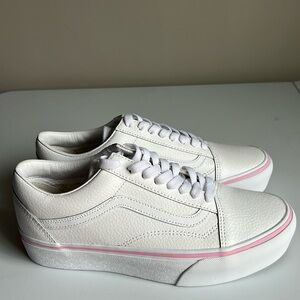 New Custom Vans Pink & White
